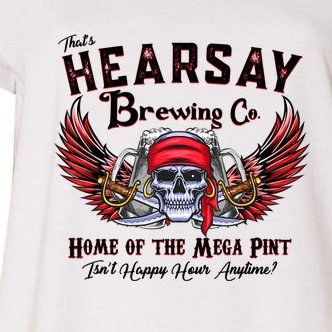 That's Hearsay Brewing Co Home Of The Mega Pint Funny Skull Women’s Perfect Tri Women's V-Neck Plus Size T-Shirt