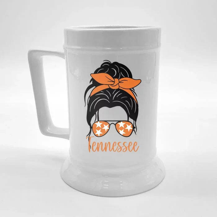 Tennessee Hair Bun Cute Front & Back Beer Stein