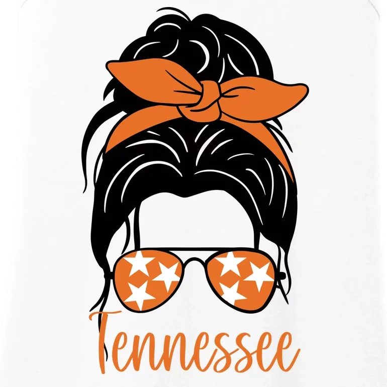 Tennessee Hair Bun Cute Ladies Essential Tank