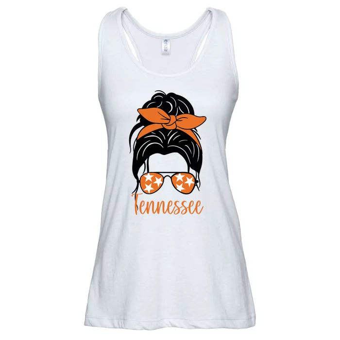 Tennessee Hair Bun Cute Ladies Essential Flowy Tank