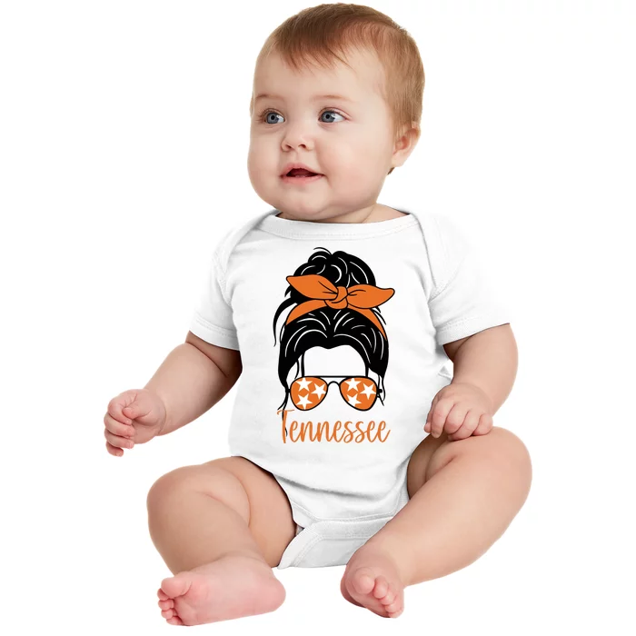 Tennessee Hair Bun Cute Baby Bodysuit