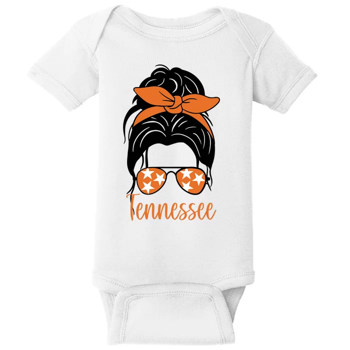 Tennessee Hair Bun Cute Baby Bodysuit