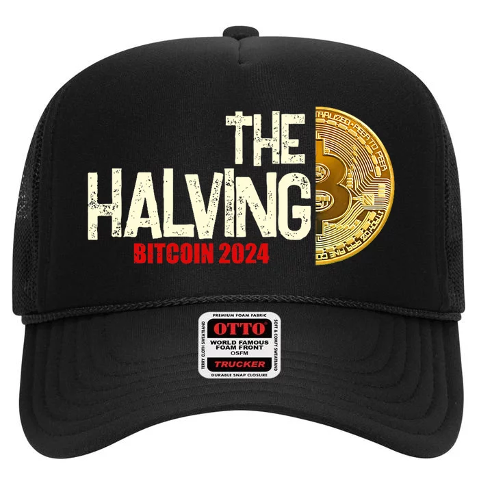 The Halving Bitcoin 2024 High Crown Mesh Trucker Hat