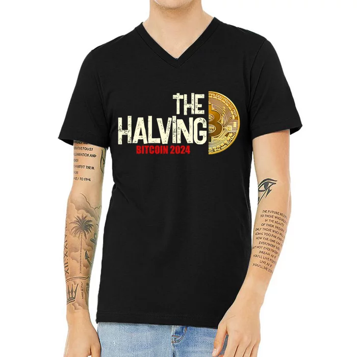 The Halving Bitcoin 2024 V-Neck T-Shirt