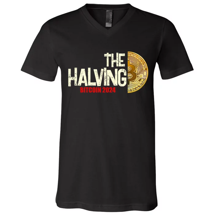 The Halving Bitcoin 2024 V-Neck T-Shirt