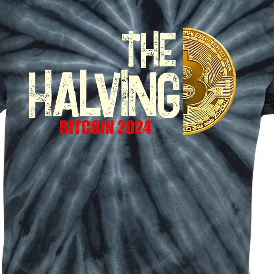 The Halving Bitcoin 2024 Kids Tie-Dye T-Shirt