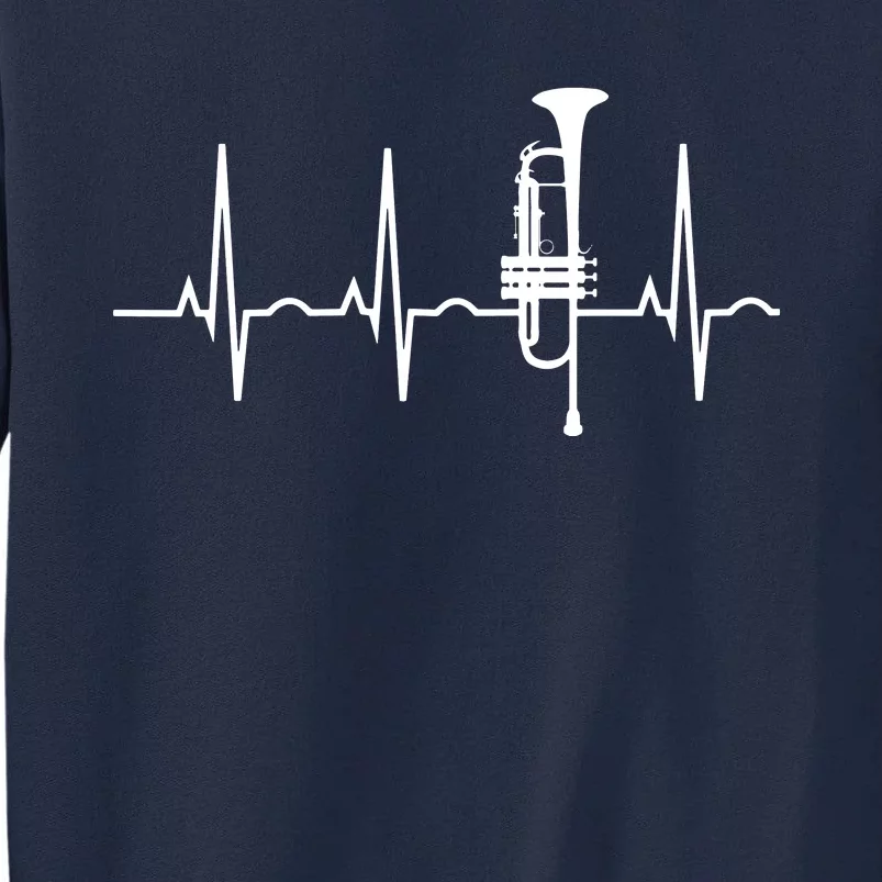 Trumpet Heartbeat Best Trumpet Player Tall Sweatshirt