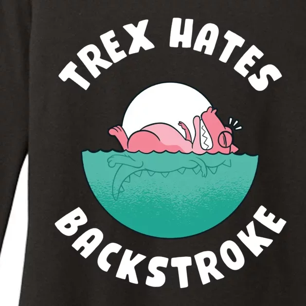 Trex Hates Backstroke Womens CVC Long Sleeve Shirt