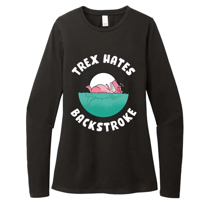 Trex Hates Backstroke Womens CVC Long Sleeve Shirt