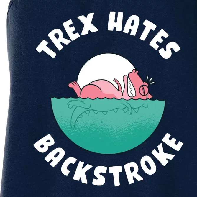 Trex Hates Backstroke Women's Racerback Tank