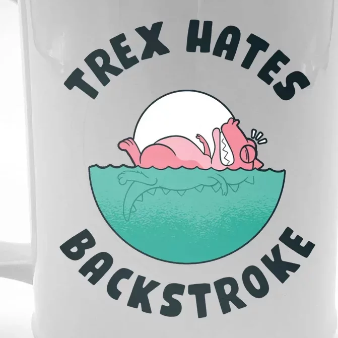 Trex Hates Backstroke Front & Back Beer Stein