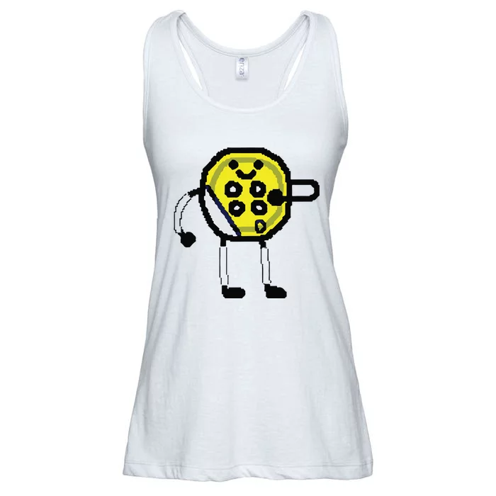 Tyrese Hali Button Ladies Essential Flowy Tank