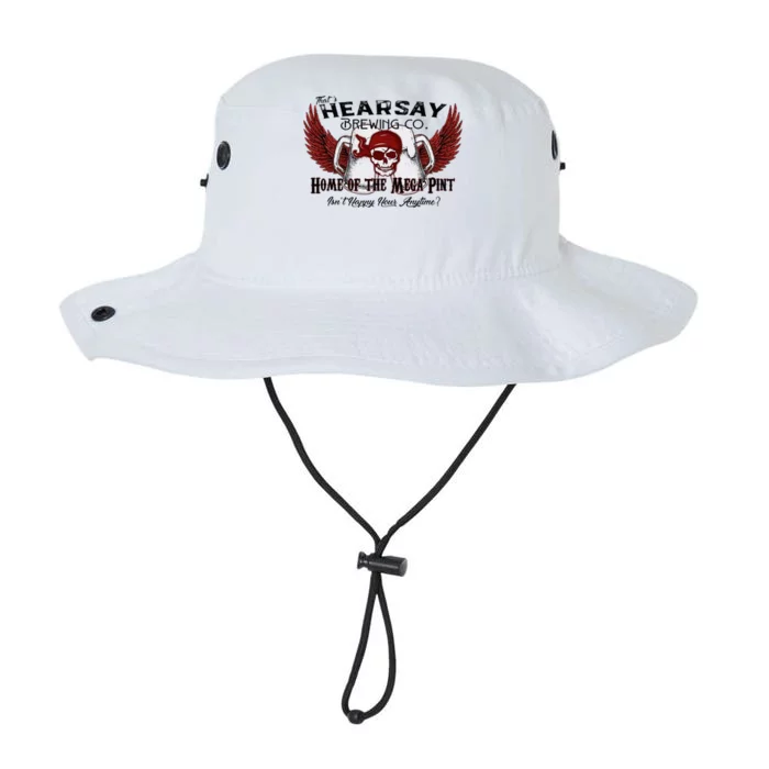 ThatS Hearsay Brewing Co Home Of The Mega Pint Funny Skull Legacy Cool Fit Booney Bucket Hat