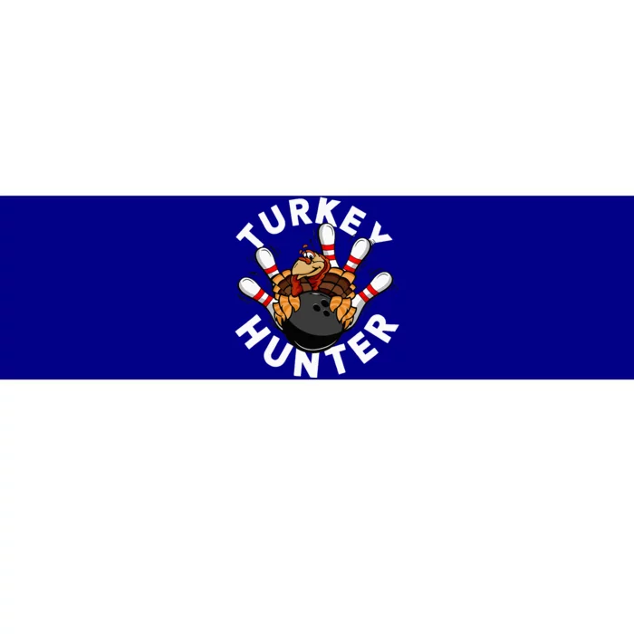 Turkey Hunter Bowling Bumper Sticker