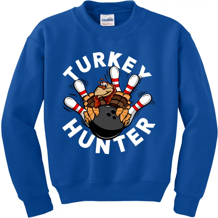 Turkey Hunter Bowling Meaningful Gift Kids Sweatshirt