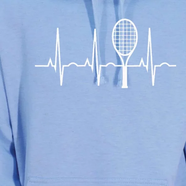 Tennis Heartbeat Best Tennis Gift for Players Fans Unisex Surf Hoodie