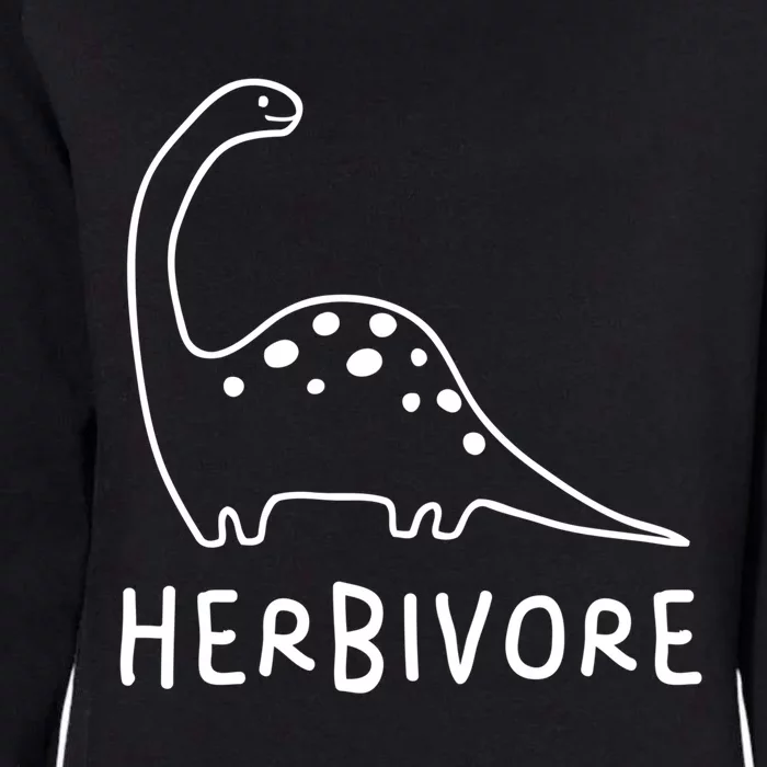 Team Herbivore Brachiosaurus Vegan Dinosaur Plant Based Tee Gift Womens California Wash Sweatshirt