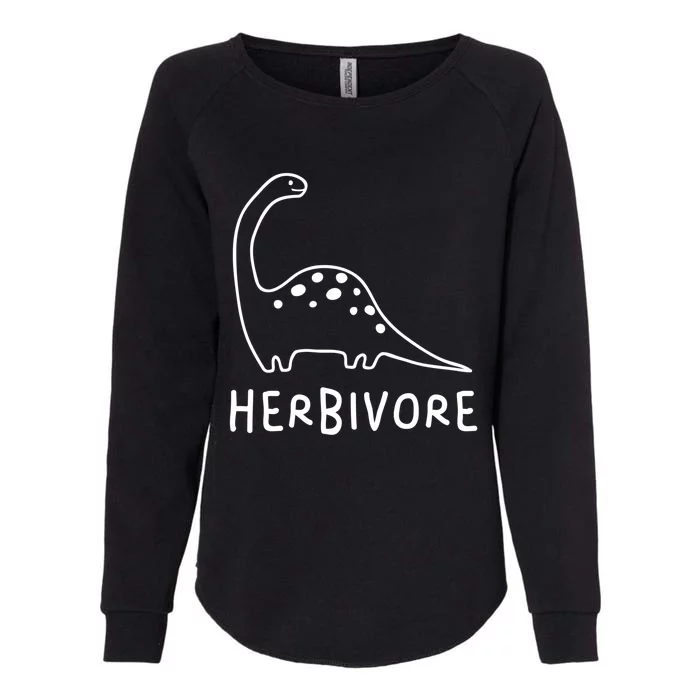 Team Herbivore Brachiosaurus Vegan Dinosaur Plant Based Tee Gift Womens California Wash Sweatshirt