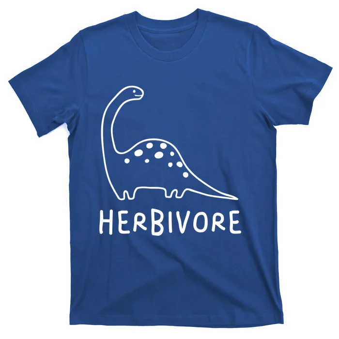 Team Herbivore Brachiosaurus Vegan Dinosaur Plant Based Tee Gift T-Shirt