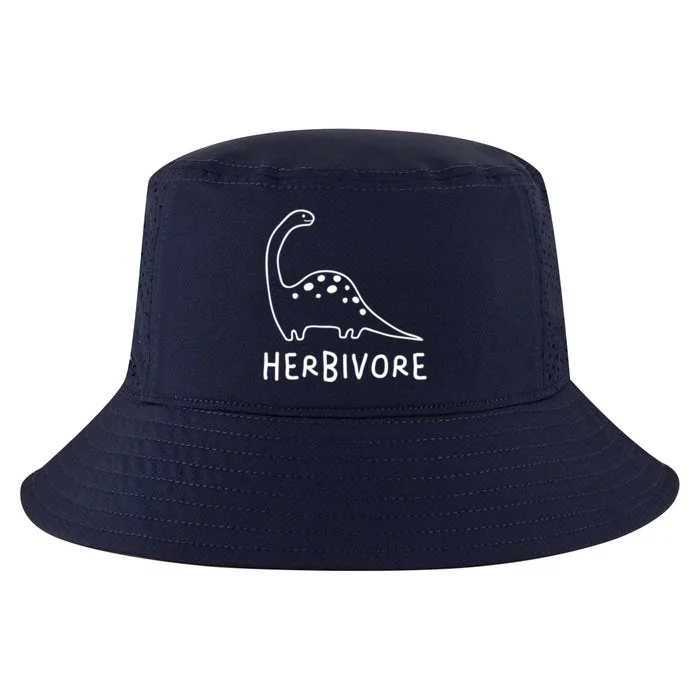 Team Herbivore Brachiosaurus Vegan Dinosaur Plant Based Tee Gift Cool Comfort Performance Bucket Hat