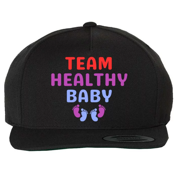 Team Healthy Baby Wool Snapback Cap