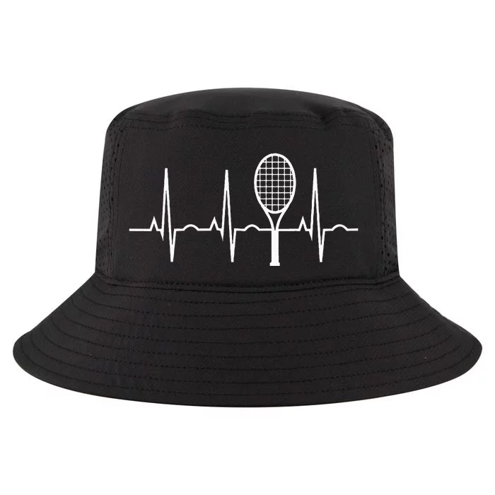 Tennis Heartbea Best Tennis Gift For Players Fans Cool Comfort Performance Bucket Hat