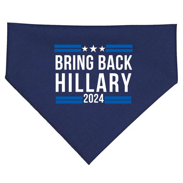 Trendy Hillary Clinton 2024 Presidential Election USA-Made Doggie Bandana