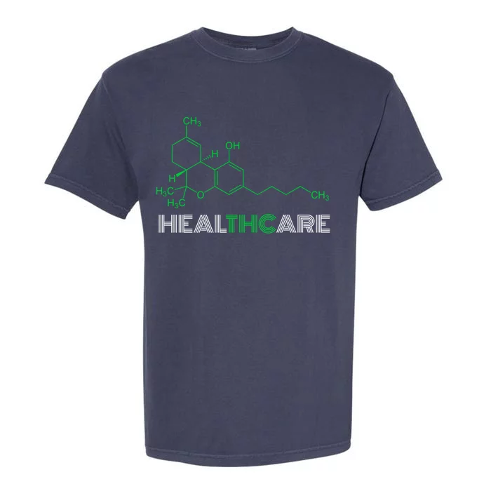 Thc Healthcare Cute Gift Thc Molecule Weed Cannabis Garment-Dyed Heavyweight T-Shirt