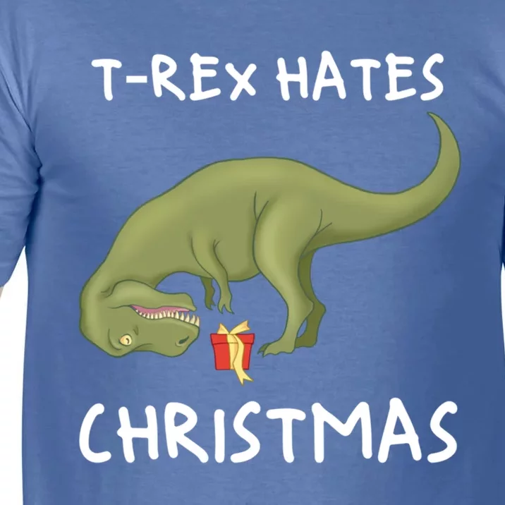 Trex Hates Christmas Xmas Dinosaur Christmas Meaningful Gift Comfort Colors T-Shirt