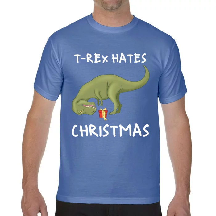 Trex Hates Christmas Xmas Dinosaur Christmas Meaningful Gift Comfort Colors T-Shirt