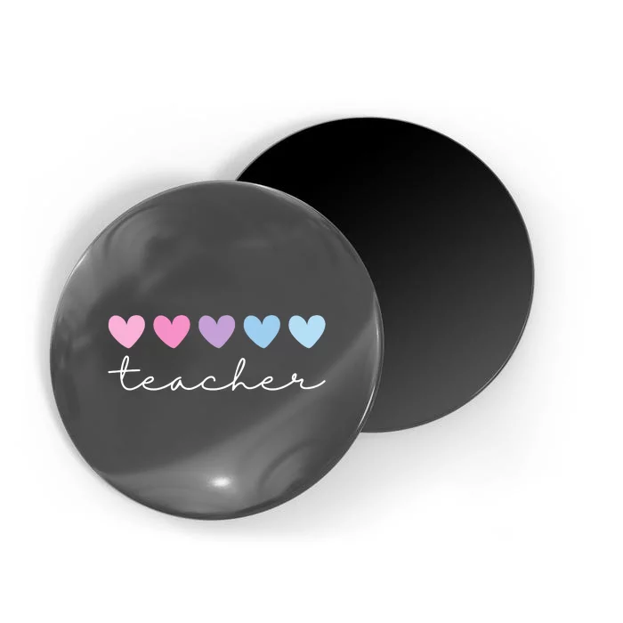 Teacher Hearts Cute Gift Magnet