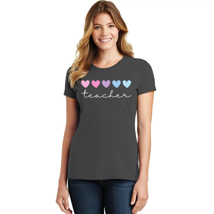 Teacher Hearts Cute Gift Women's T-Shirt