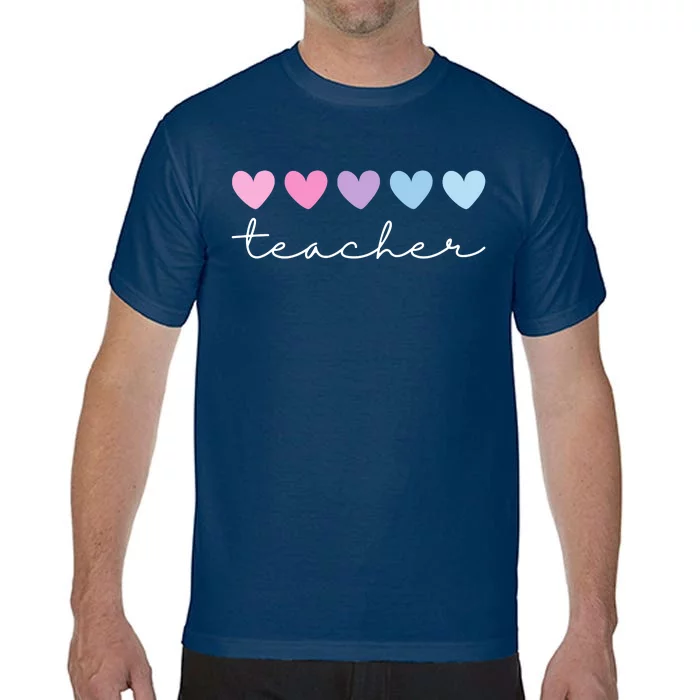 Teacher Hearts Cute Gift Comfort Colors T-Shirt