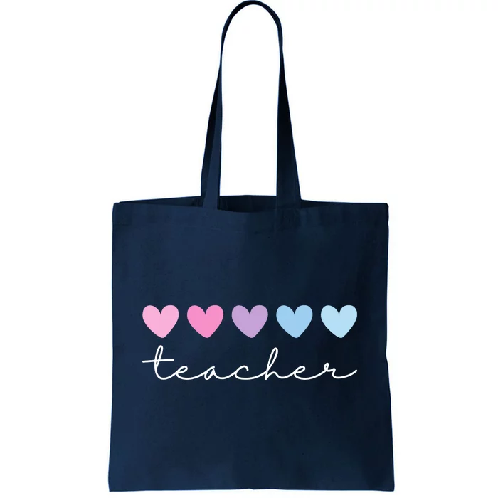 Teacher Hearts Cute Gift Tote Bag