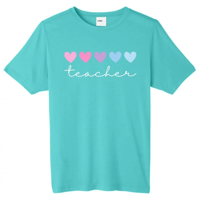 Teacher Hearts Cute Gift ChromaSoft Performance T-Shirt