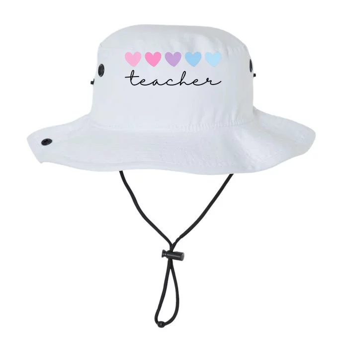 Teacher Hearts Cute Gift Legacy Cool Fit Booney Bucket Hat