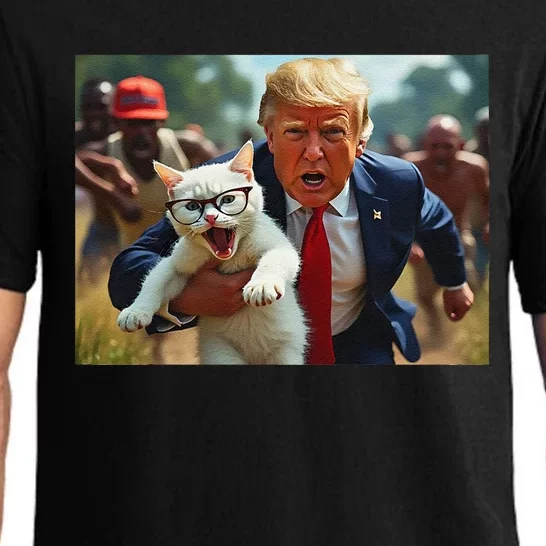 Trump Holding Cat Vote Trump Pets For Trump Vote President Gift Pajama Set