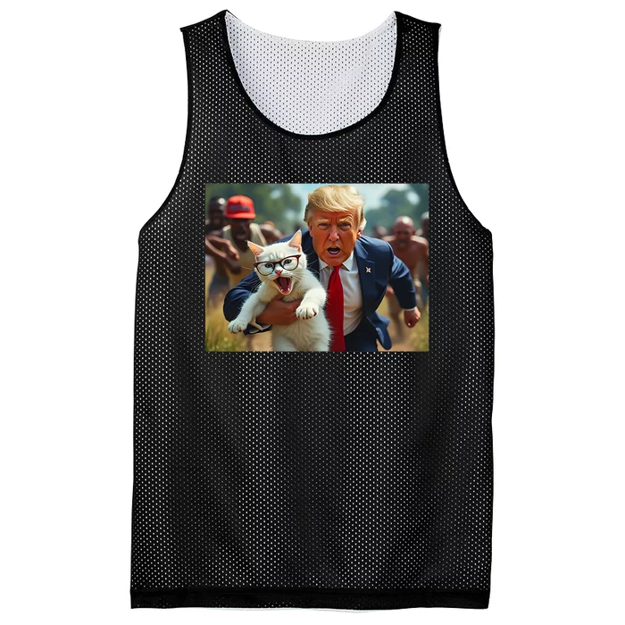 Trump Holding Cat Vote Trump Pets For Trump Vote President Mesh Reversible Basketball Jersey Tank