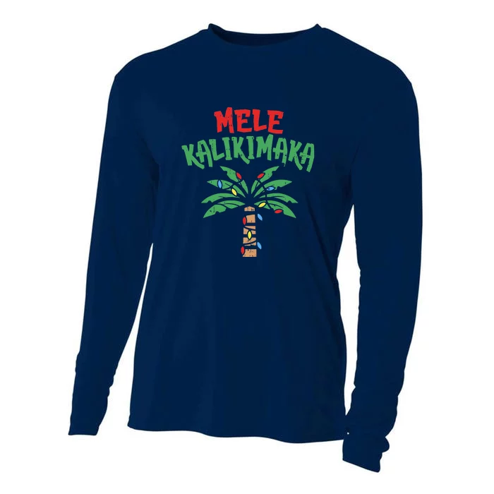 Tree Hawaiian Christmas In July Cooling Performance Long Sleeve Crew