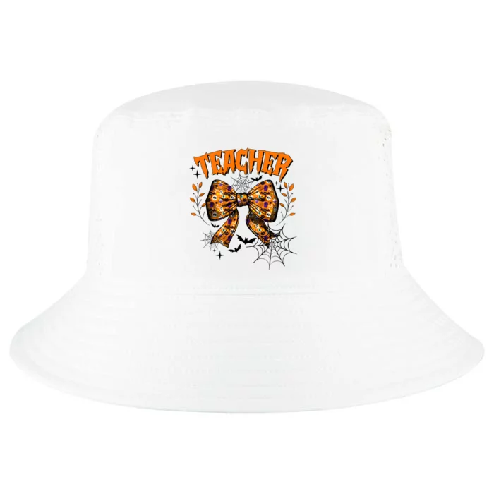 Teacher Halloween Coquette Back To School Cool Comfort Performance Bucket Hat