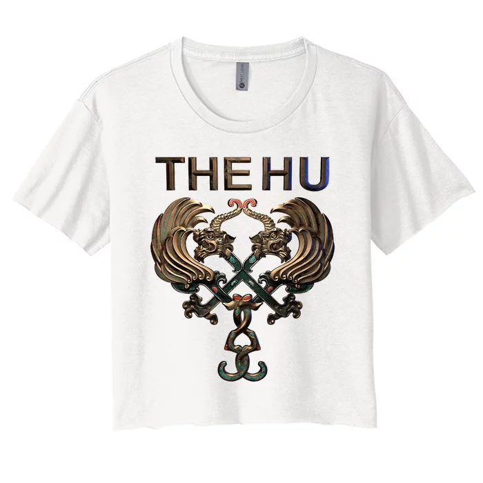 The Hu – Color Logo Women's Crop Top Tee