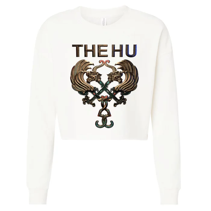 The Hu – Color Logo Cropped Pullover Crew