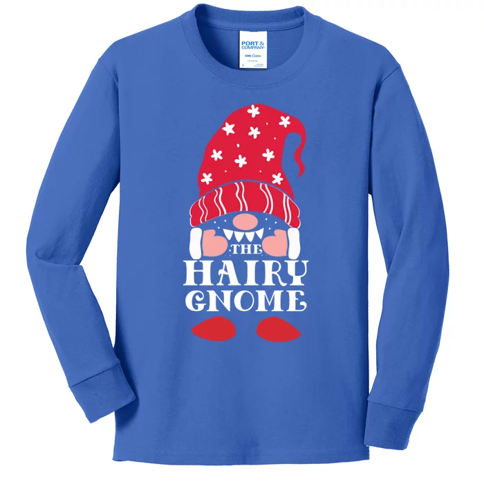 The Hairy Christmas Gnome Meaningful Gift Kids Long Sleeve Shirt