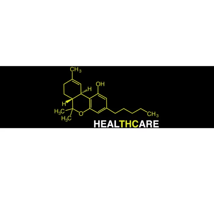 THC Healthcare Cannabis Medical Marijuana TShirt Bumper Sticker