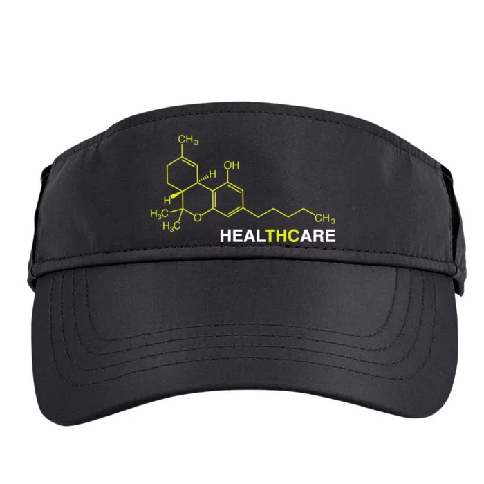 THC Healthcare Cannabis Medical Marijuana TShirt Adult Drive Performance Visor