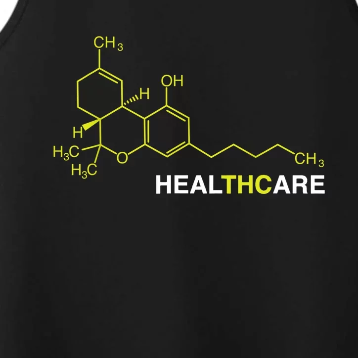 THC Healthcare Cannabis Medical Marijuana TShirt Performance Tank