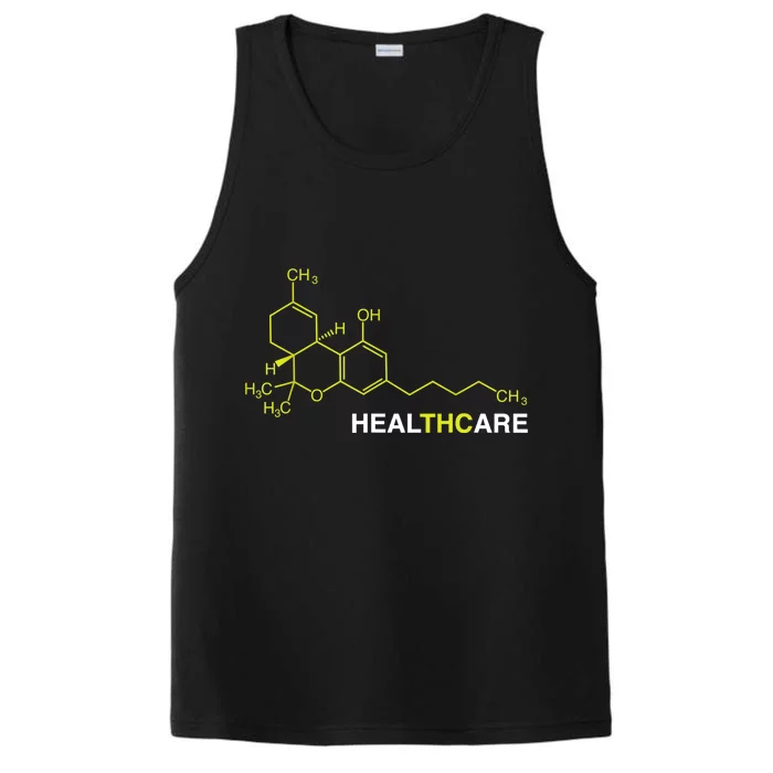 THC Healthcare Cannabis Medical Marijuana TShirt Performance Tank