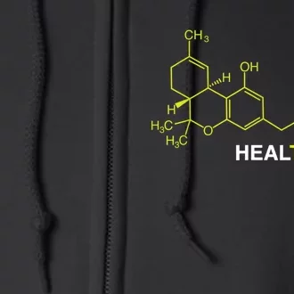 THC Healthcare Cannabis Medical Marijuana TShirt Full Zip Hoodie