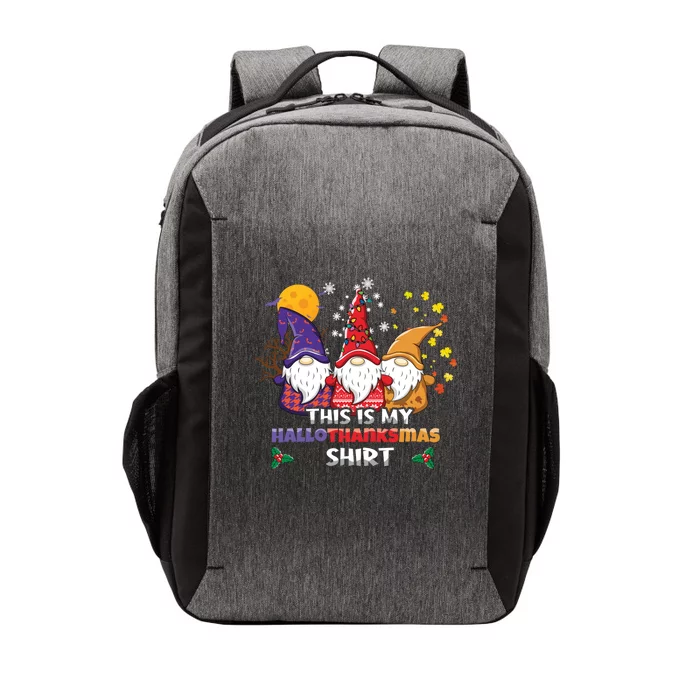 Thanksgiving Halloween Christmas This Is My Hallothanksmas Gift Vector Backpack