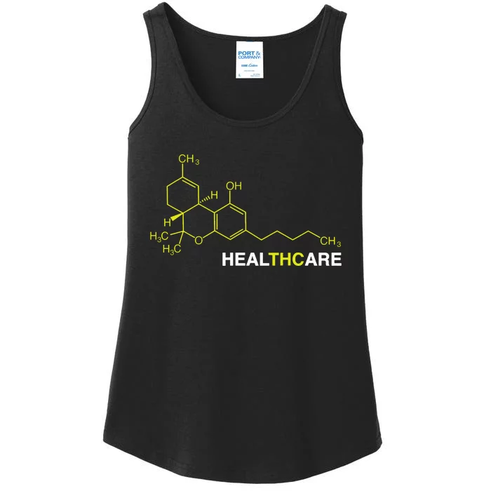 Thc Healthcare Cannabis Medical Marijuana Ladies Essential Tank